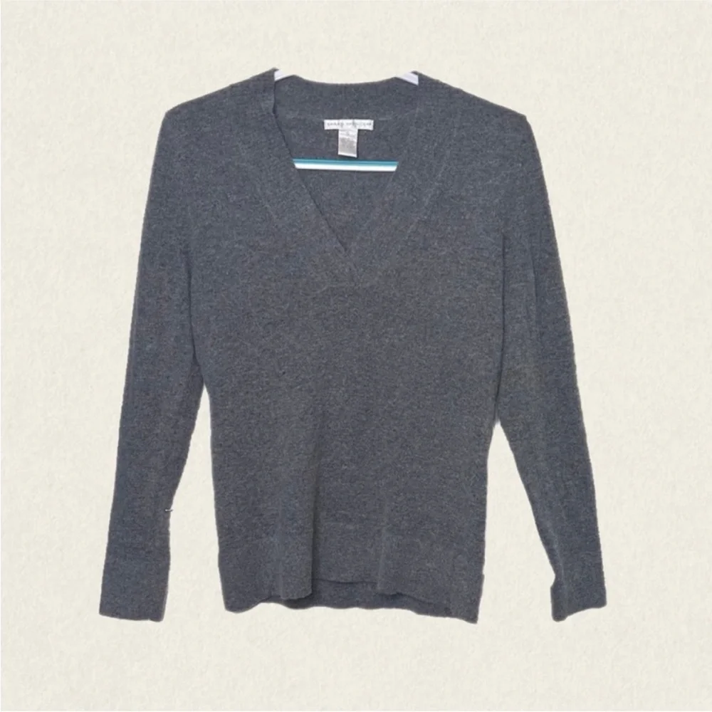 Sarah Spencer Wool Blend Minimalist Quiet Luxury Long Sleeve Sweater